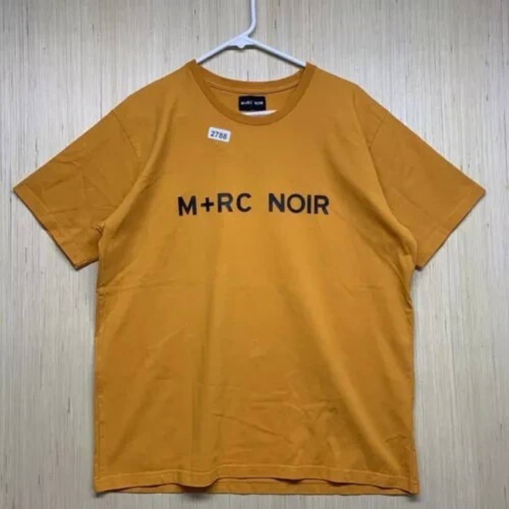 M+RC Noir Shirt Adult Large Orange Short Sleeve Men's Pullover Designer Graphic